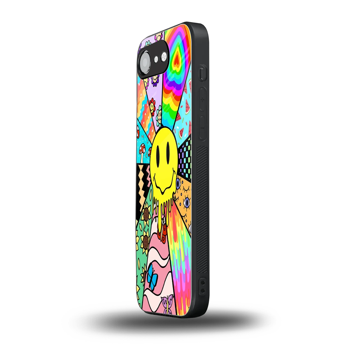 Y2K Doodle iphone 17e mobile cover | shockproof glass phone case