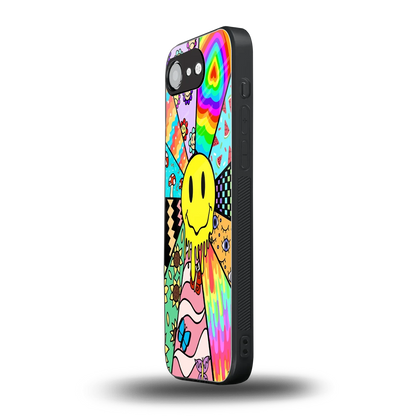 Y2K Doodle iphone 17e mobile cover | shockproof glass phone case