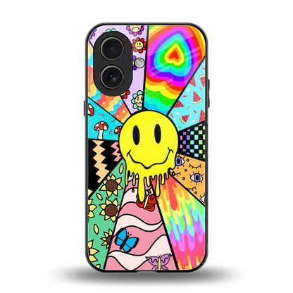 Y2K Doodle back phone cover | glass case for iphone 17