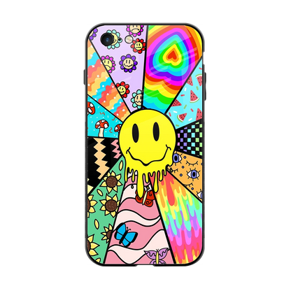Y2K Doodle back phone cover | glass case for iphone 6