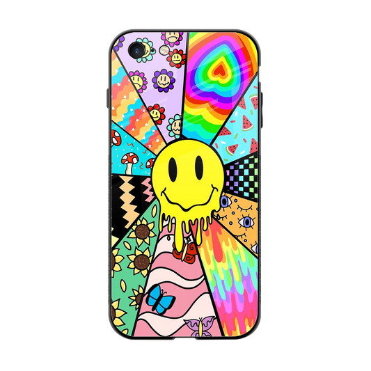 Y2K Doodle back phone cover | glass case for iphone 6s plus
