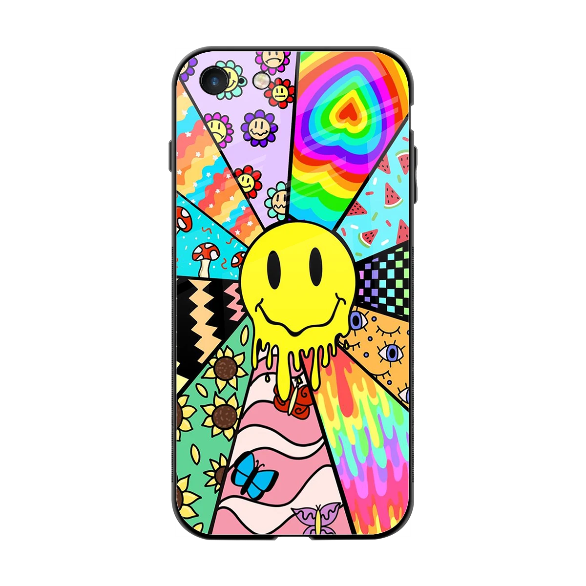 Y2K Doodle back phone cover | glass case for iphone 7