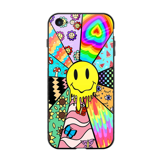 Y2K Doodle back phone cover | glass case for iphone 7