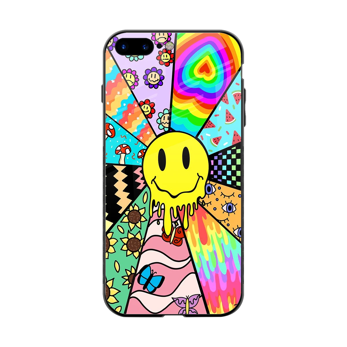 Y2K Doodle back phone cover | glass case for iphone 8 plus
