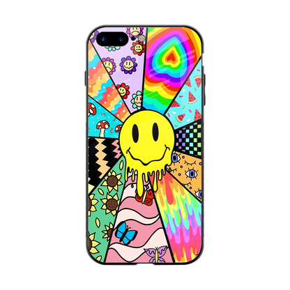 Y2K Doodle back phone cover | glass case for iphone 8 plus