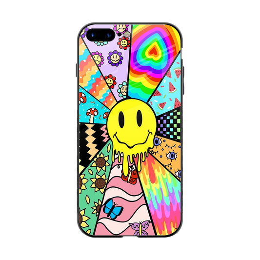 Y2K Doodle back phone cover | glass case for iphone 8 plus