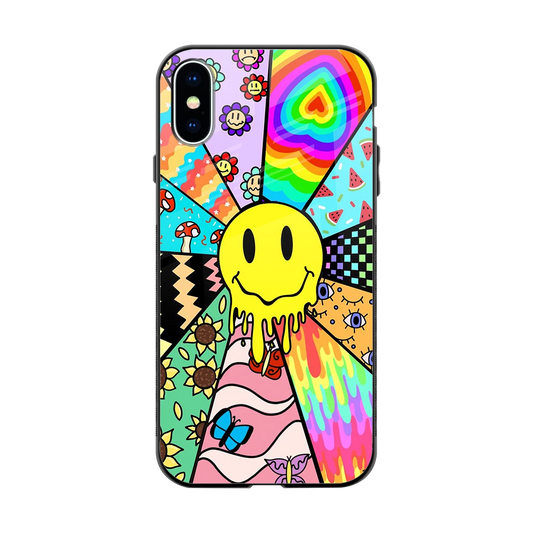 Y2K Doodle back phone cover | glass case for iphone x