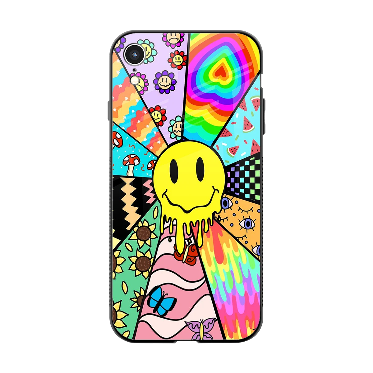 Y2K Doodle back phone cover | glass case for iphone xr