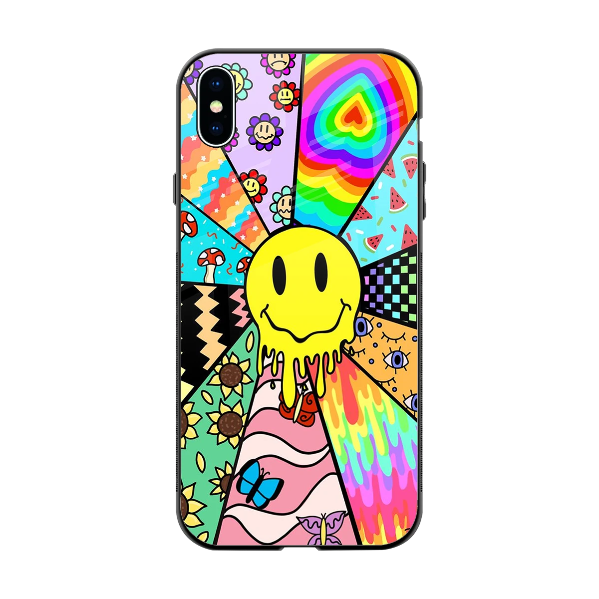 Y2K Doodle back phone cover | glass case for iphone xs max