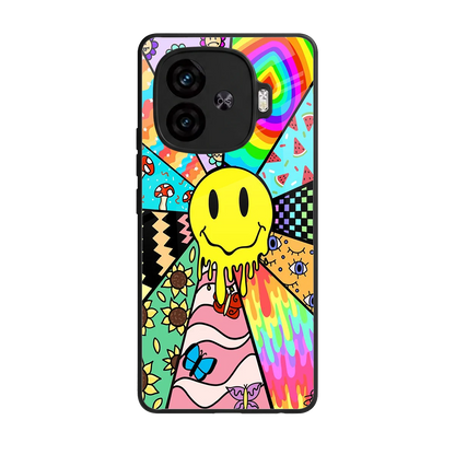 Y2K Doodle back phone cover | glass case for iqoo neo 10r 5g