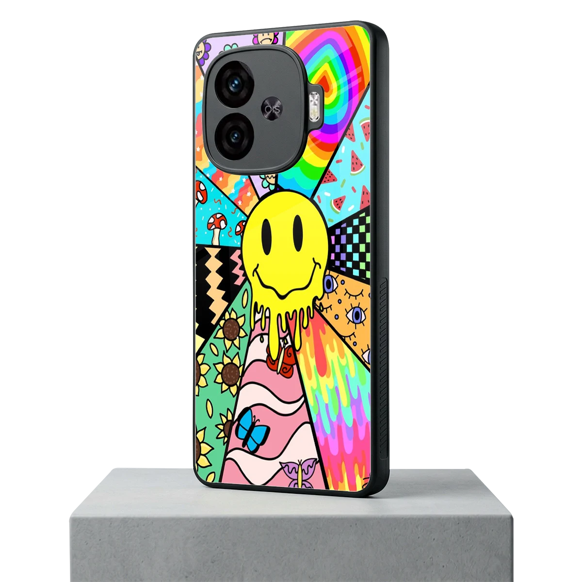Y2K Doodle iqoo neo 10r 5g mobile cover | shockproof glass phone case