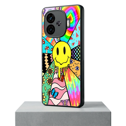 Y2K Doodle iqoo neo 10r 5g mobile cover | shockproof glass phone case