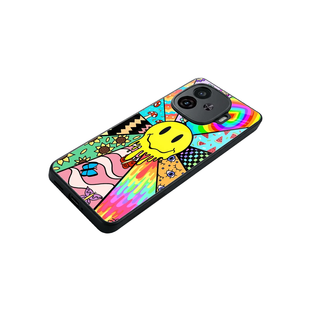 Y2K Doodle stylish phone case for iqoo neo 10r 5g | glossy glass and slim fit