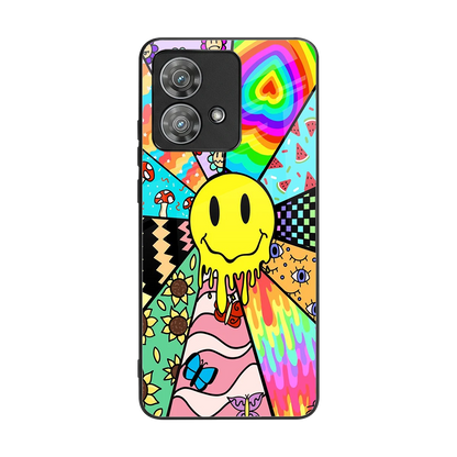 Y2K Doodle back phone cover | glass case for motorola edge 40 neo 5g