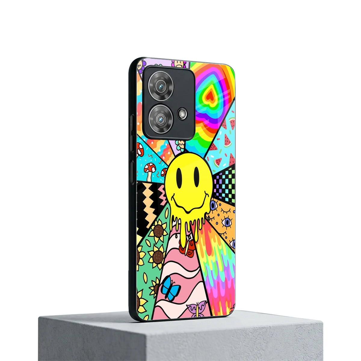 Y2K Doodle motorola edge 40 neo 5g mobile cover | shockproof glass phone case