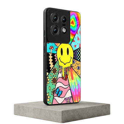Y2K Doodle motorola edge 50 pro mobile cover | shockproof glass phone case