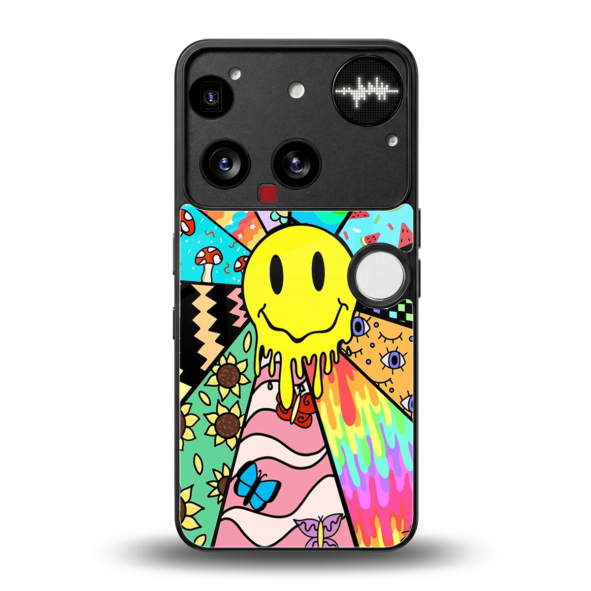 Y2K Doodle back phone cover | glass case for nothing phone 3