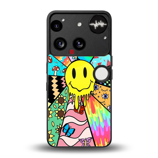 Y2K Doodle back phone cover | glass case for nothing phone 3