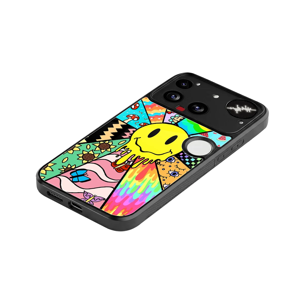 Y2K Doodle stylish phone case for nothing phone 3 | glossy glass and slim fit
