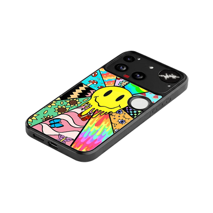 Y2K Doodle stylish phone case for nothing phone 3 | glossy glass and slim fit