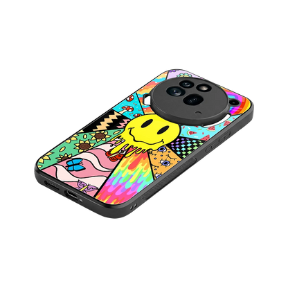 Y2K Doodle stylish phone case for nothing phone 3a pro | glossy glass and slim fit