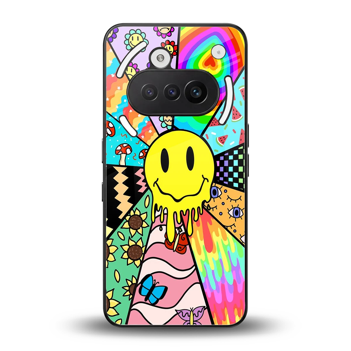 Y2K Doodle back phone cover | glass case for nothing phone 3a