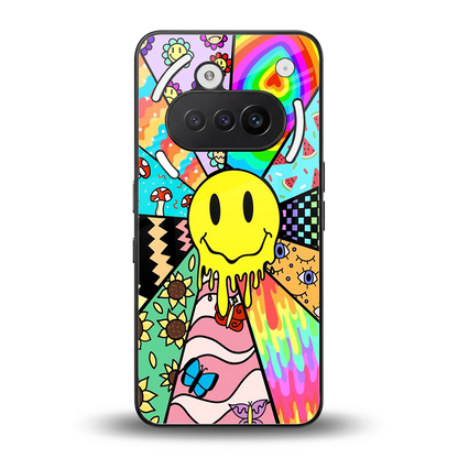 Y2K Doodle back phone cover | glass case for nothing phone 3a