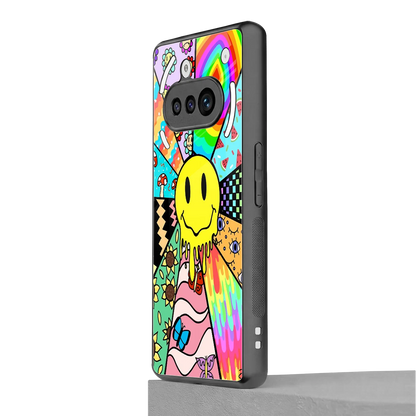 Y2K Doodle nothing phone 3a mobile cover | shockproof glass phone case
