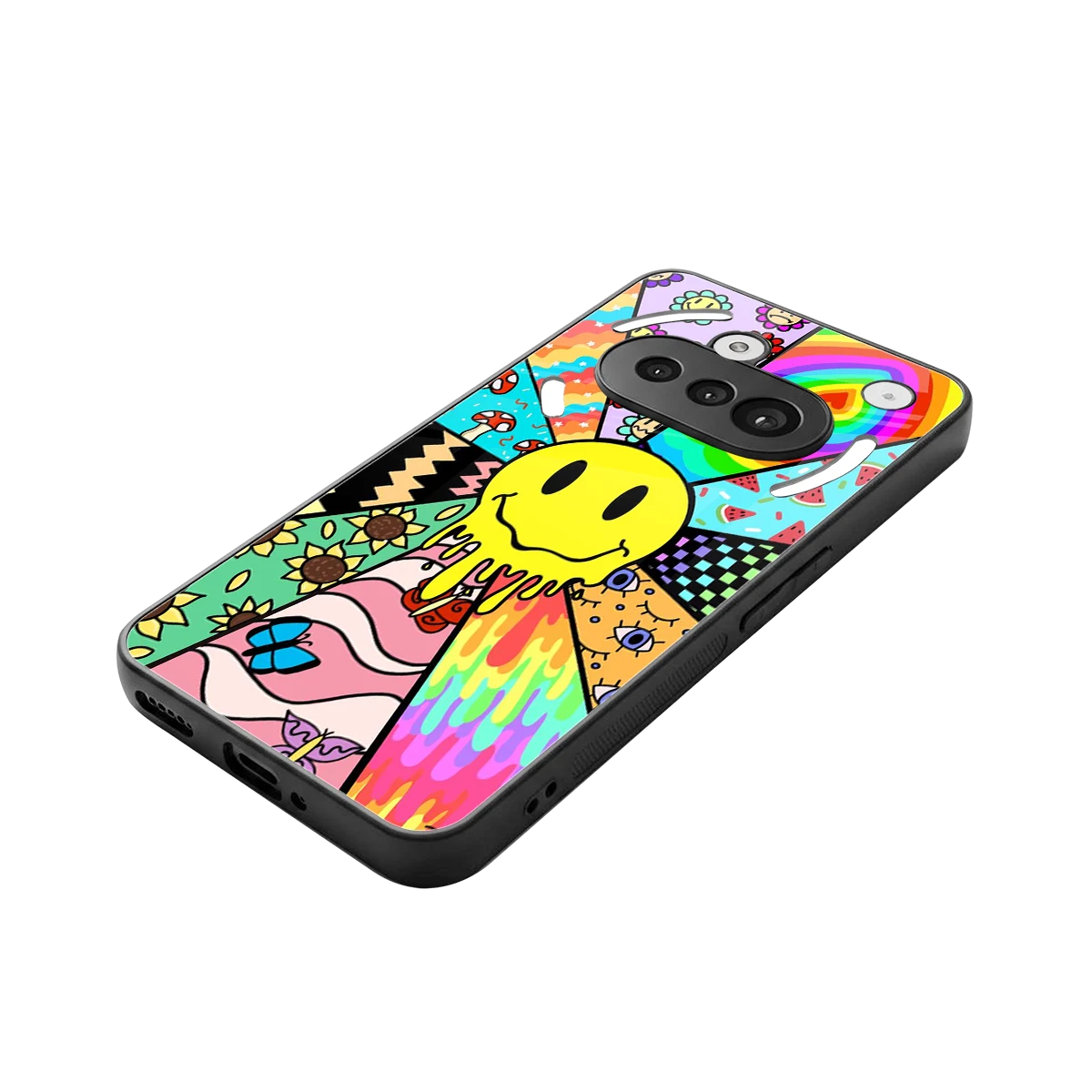 Y2K Doodle stylish phone case for nothing phone 3a | glossy glass and slim fit