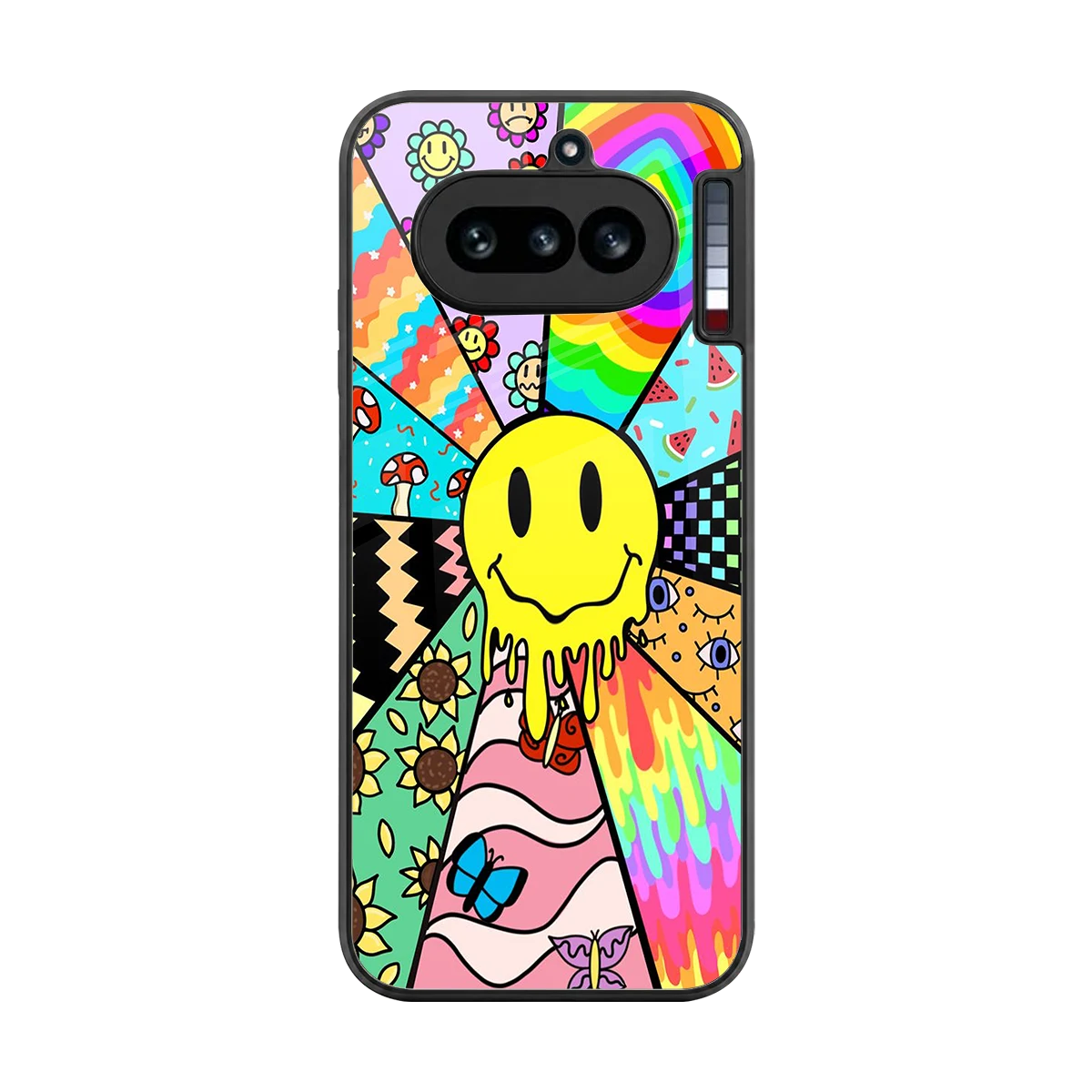 Y2K Doodle back phone cover | glass case for nothing phone 4a