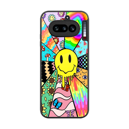 Y2K Doodle back phone cover | glass case for nothing phone 4a