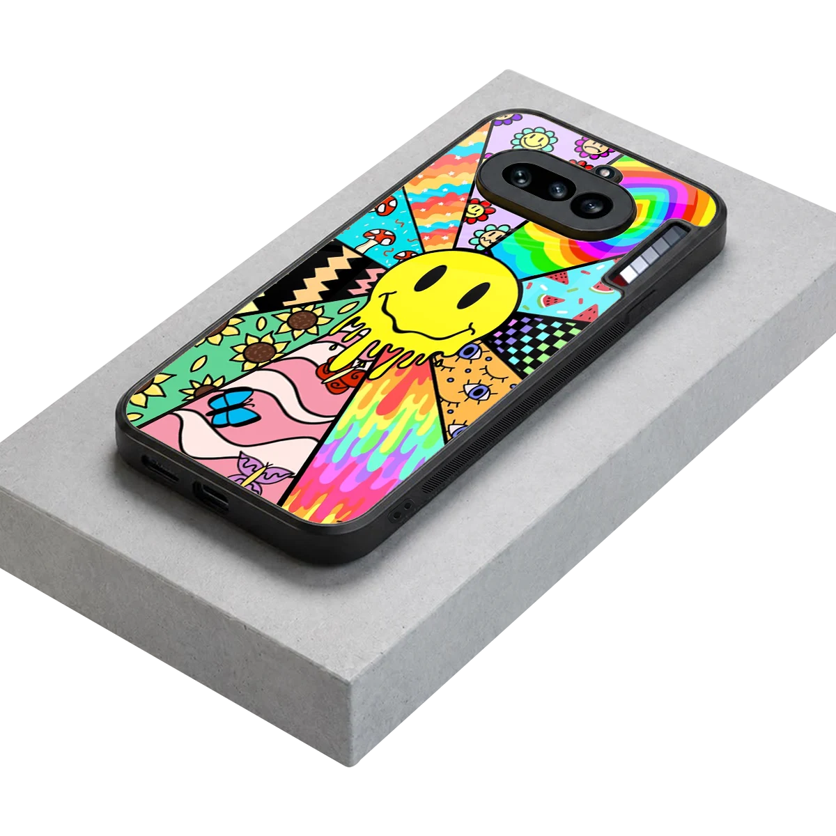 Y2K Doodle stylish phone case for nothing phone 4a | glossy glass and slim fit