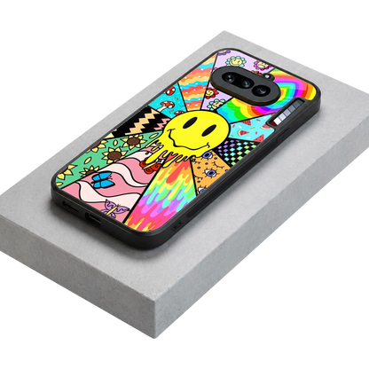 Y2K Doodle stylish phone case for nothing phone 4a | glossy glass and slim fit