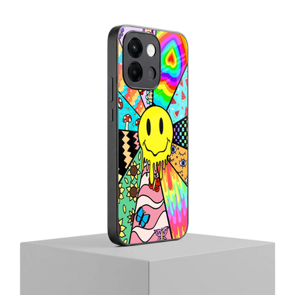 Y2K Doodle oneplus 13s mobile cover | shockproof glass phone case