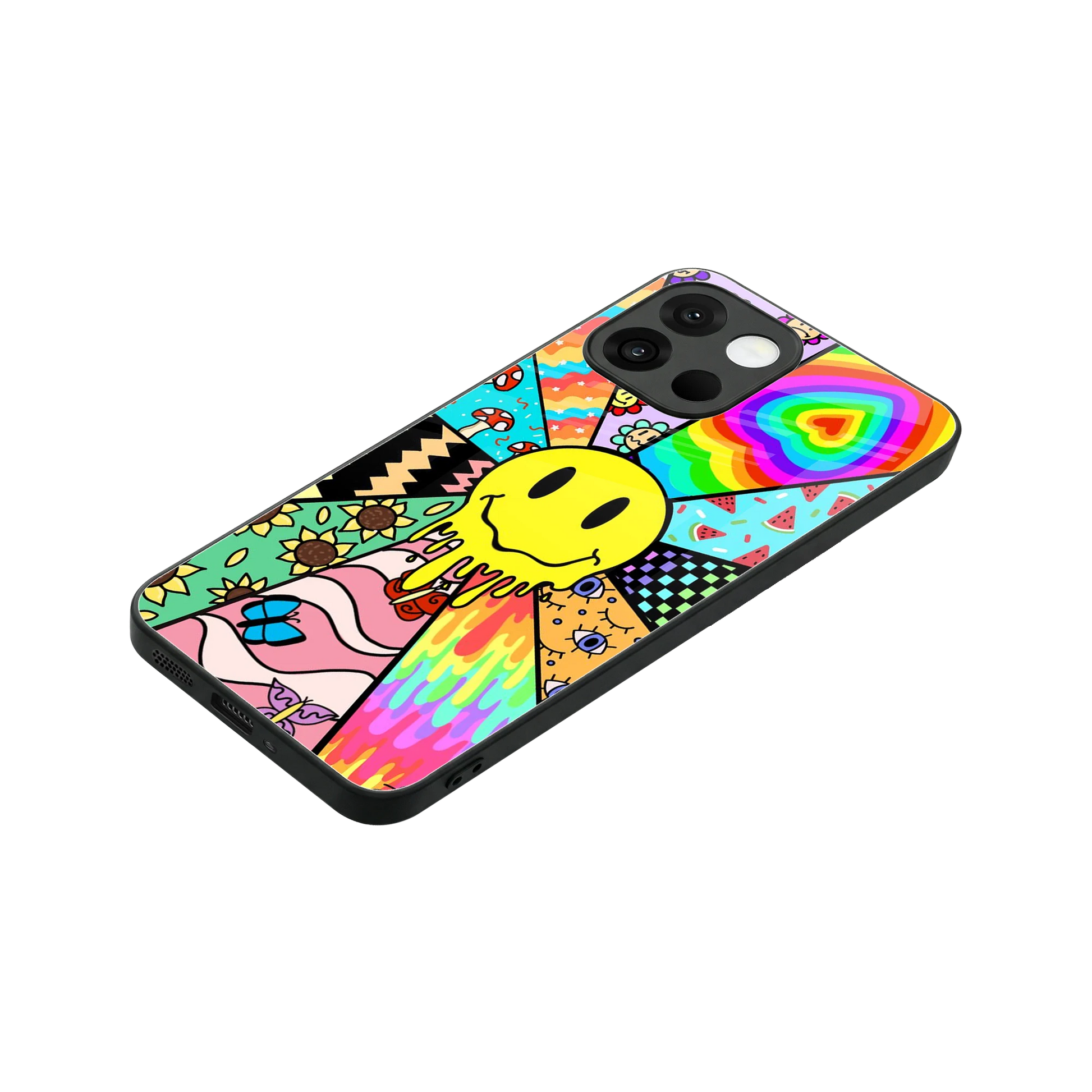 Y2K Doodle stylish phone case for oneplus 13s | glossy glass and slim fit
