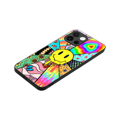 Y2K Doodle stylish phone case for oneplus 13s | glossy glass and slim fit