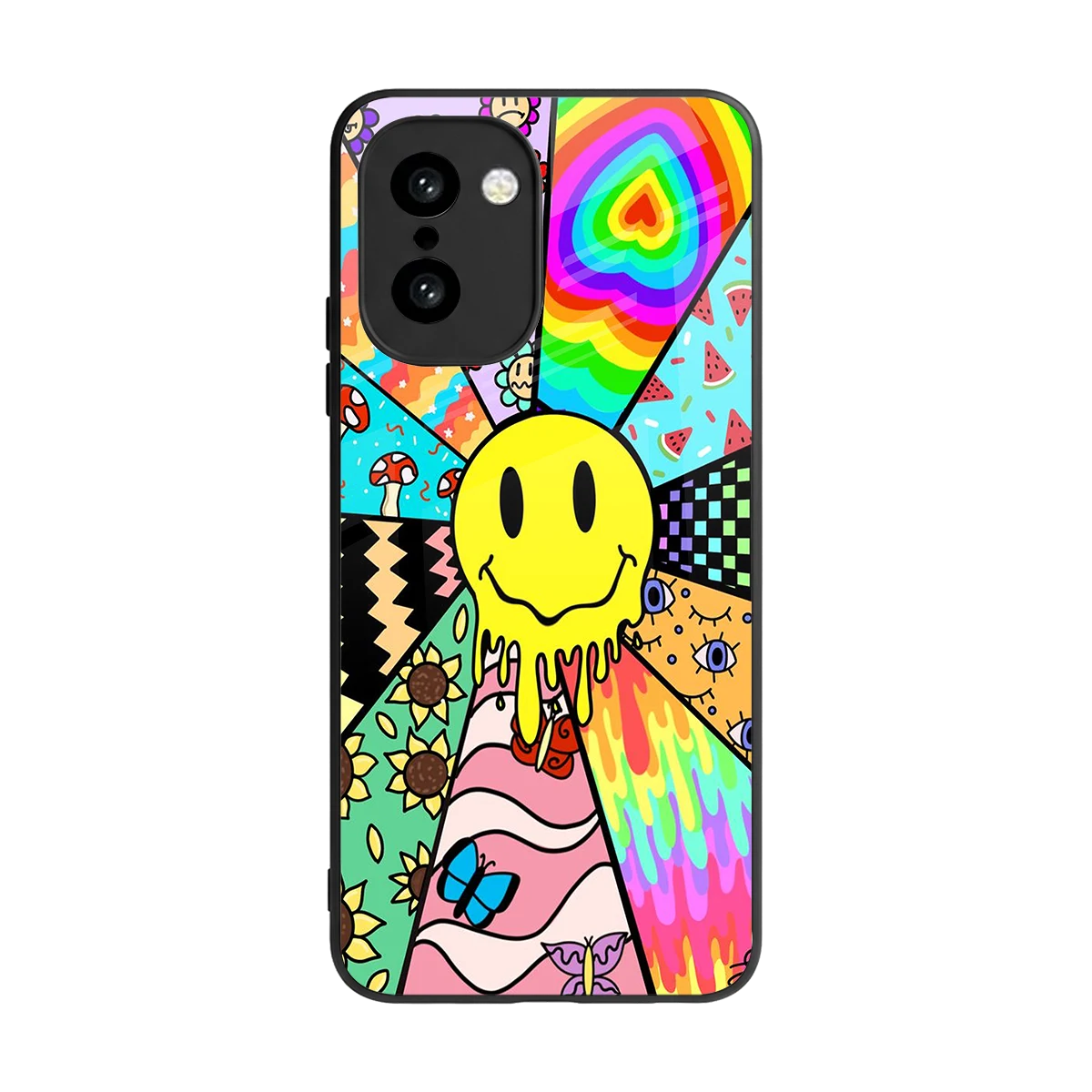 Y2K Doodle back phone cover | glass case for oneplus 15r