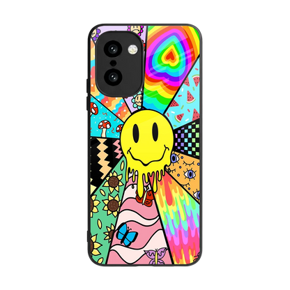 Y2K Doodle back phone cover | glass case for oneplus 15r
