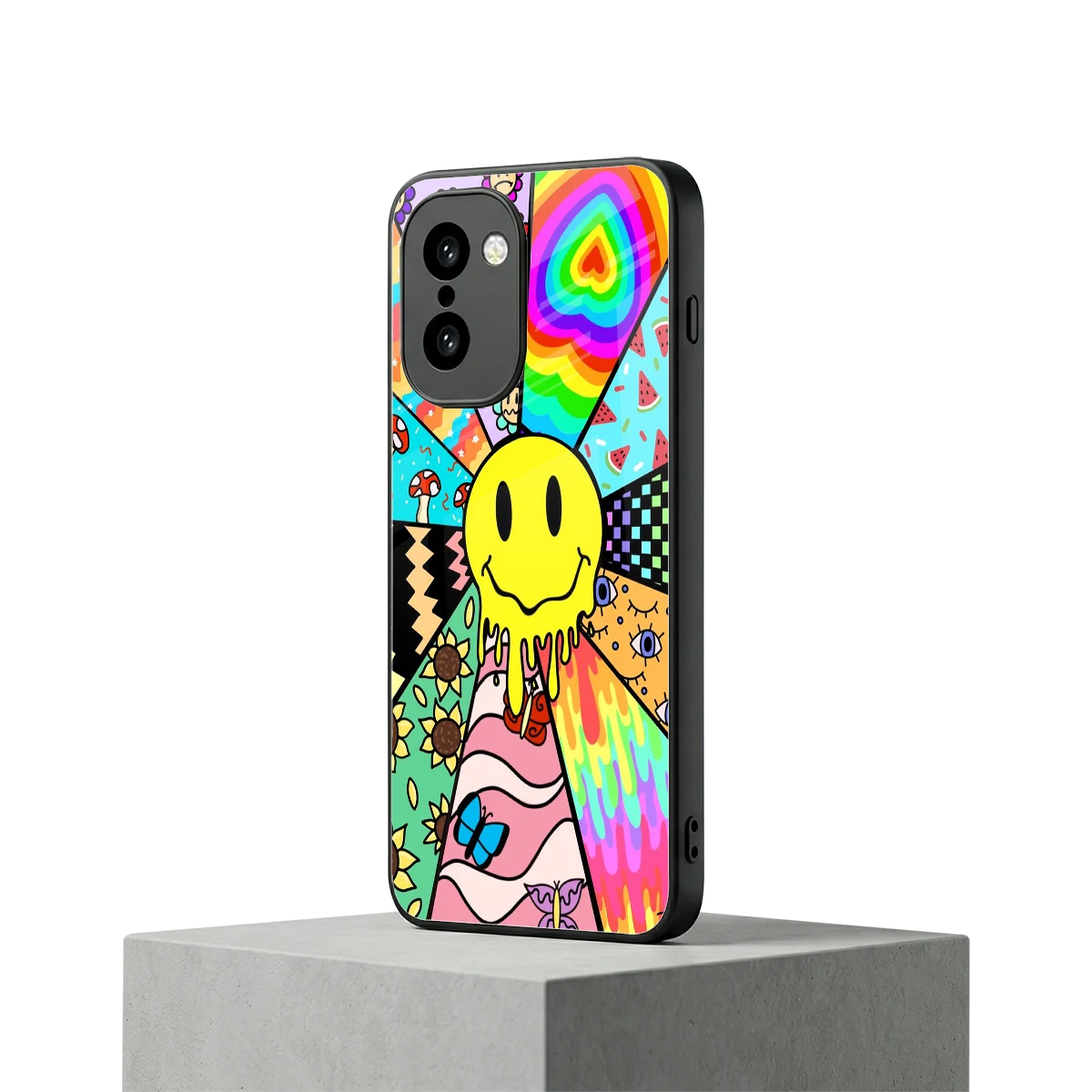 Y2K Doodle oneplus 15r mobile cover | shockproof glass phone case