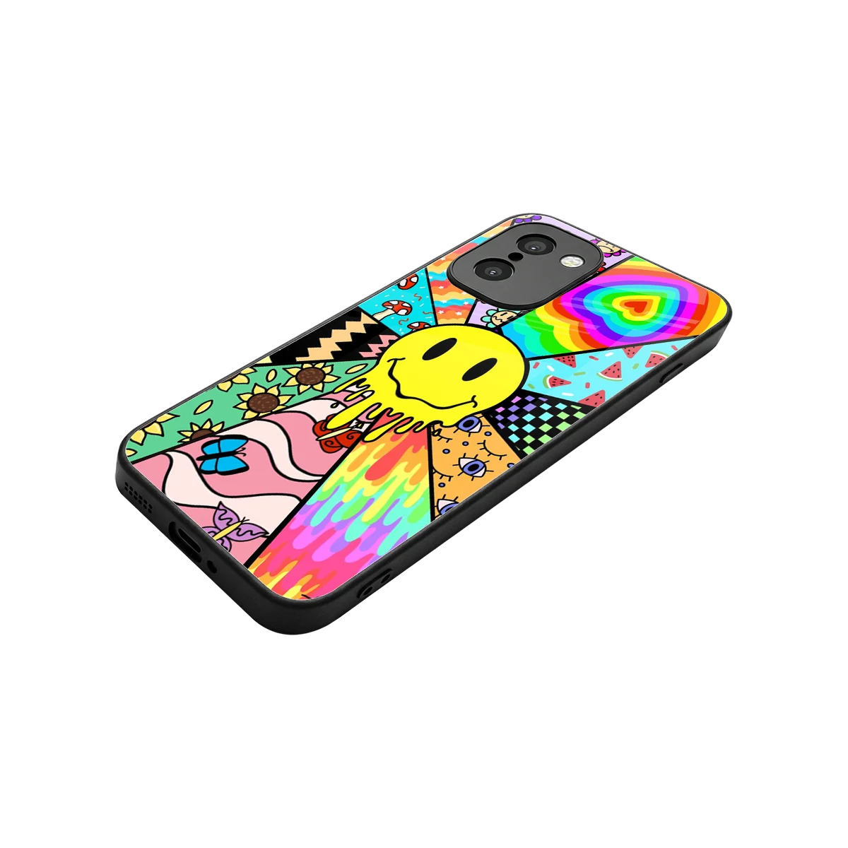 Y2K Doodle stylish phone case for oneplus 15r | glossy glass and slim fit