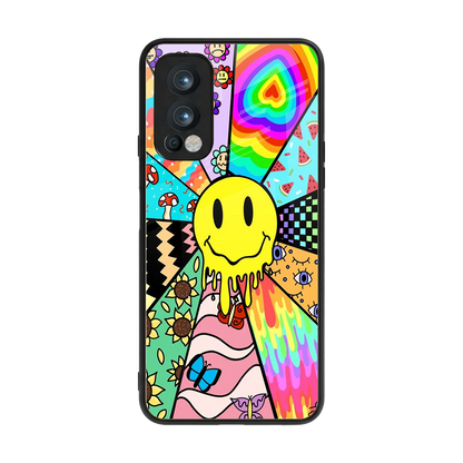 Y2K Doodle back phone cover | glass case for oneplus nord 2