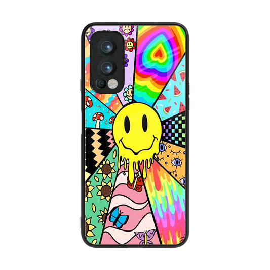 Y2K Doodle back phone cover | glass case for oneplus nord 2
