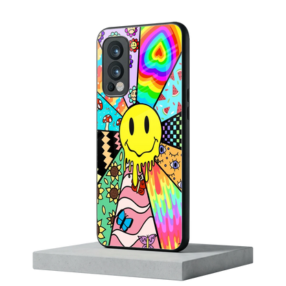 Y2K Doodle oneplus nord 2 mobile cover | shockproof glass phone case