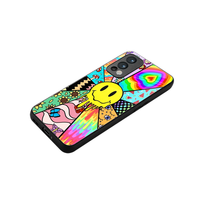 Y2K Doodle stylish phone case for oneplus nord 2 | glossy glass and slim fit