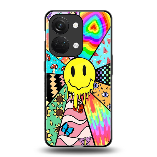Y2K Doodle back phone cover | glass case for oneplus nord 3