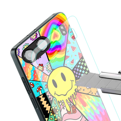Y2K Doodle stylish phone case for oneplus nord 4 | glossy glass and slim fit
