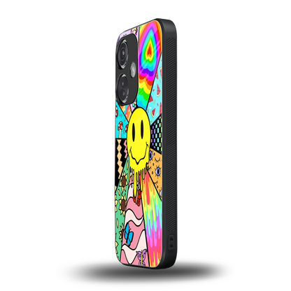 Y2K Doodle oneplus nord ce 3 mobile cover | shockproof glass phone case