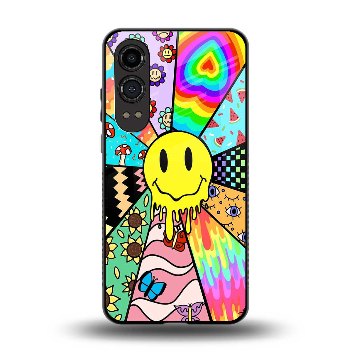 Y2K Doodle back phone cover | glass case for oneplus nord ce 4 lite