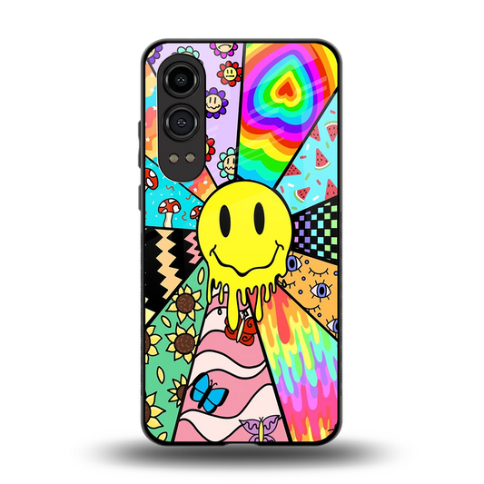 Y2K Doodle back phone cover | glass case for oneplus nord ce 4 lite