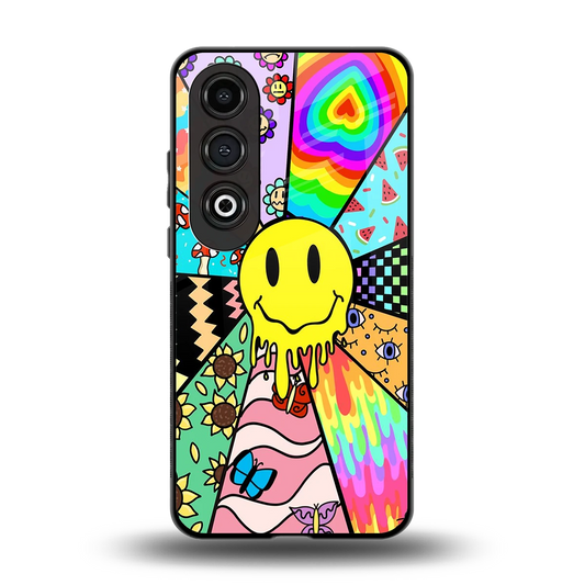 Y2K Doodle back phone cover | glass case for oneplus nord ce 4